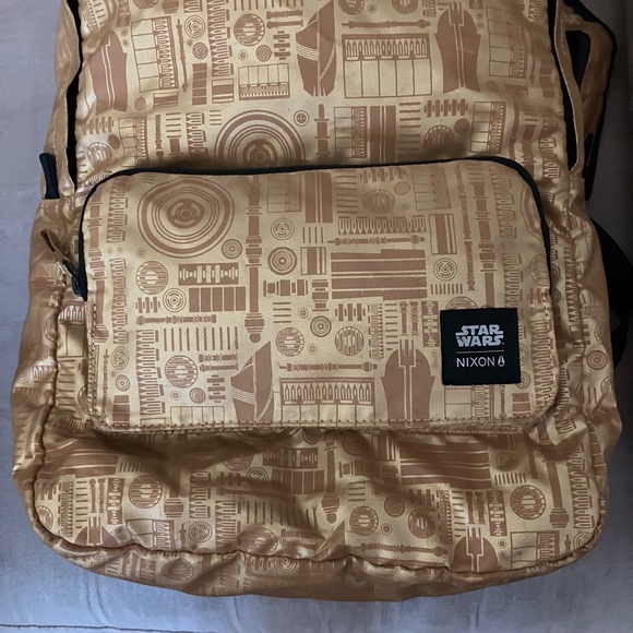 Nixon Star Wars C3PO Lightweight Packable Backpack Gold Droid C-3PO Book Bag - Picture 5 of 12